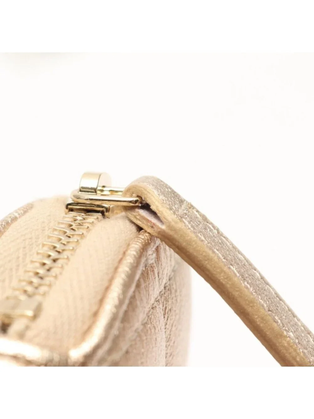 Chanel Coin Case Quilted Years Airpods Champagne Gold Lambskin